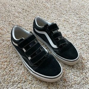 Black Velcro Vans